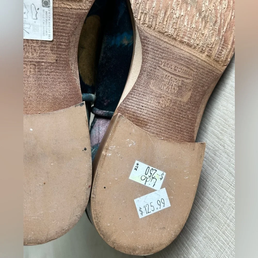 Floral velveteen Italian boots 38 - Picture 5 of 5